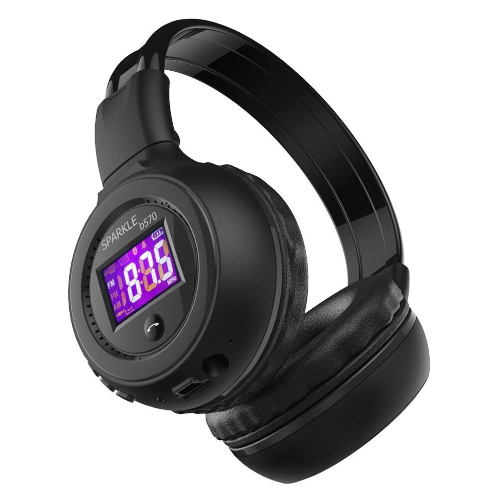 LCD Screen Stereo Wireless Headphones