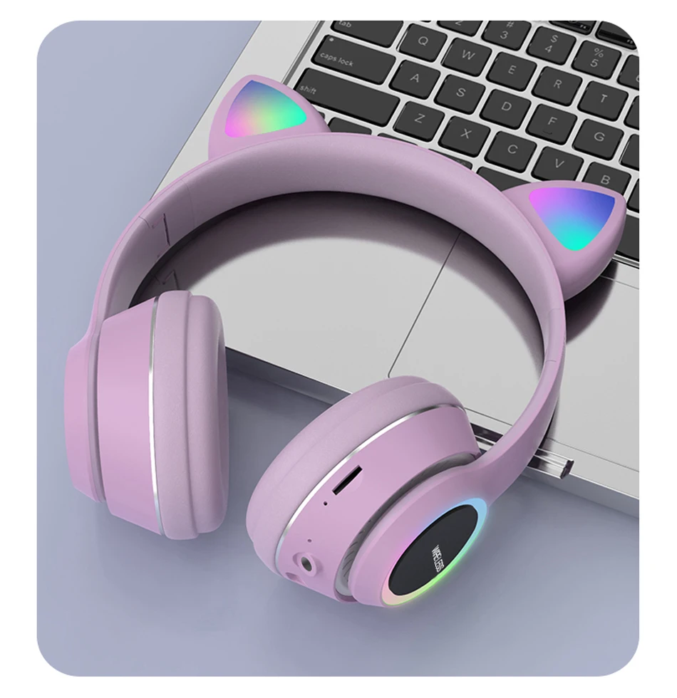 Cute Cat Ear Bluetooth Headset