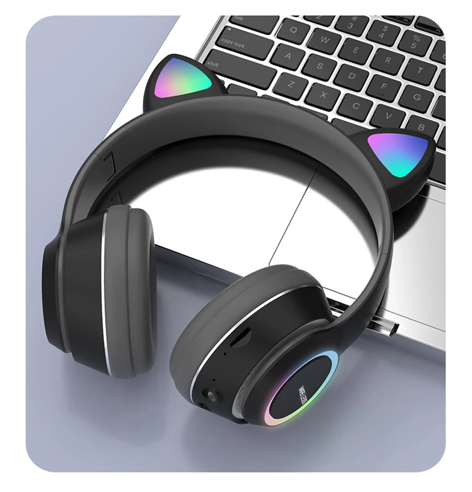 Cute Cat Ear Bluetooth Headset