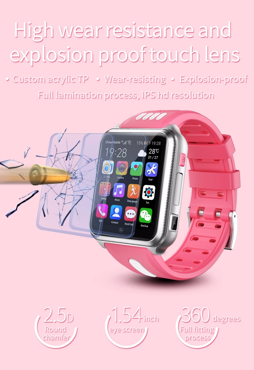 4G Kid's Smart Watch with SIM / TF Card