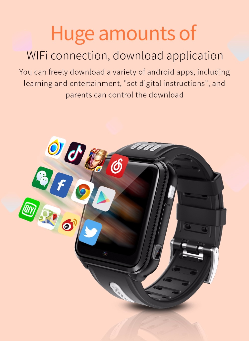 4G Kid's Smart Watch with SIM / TF Card