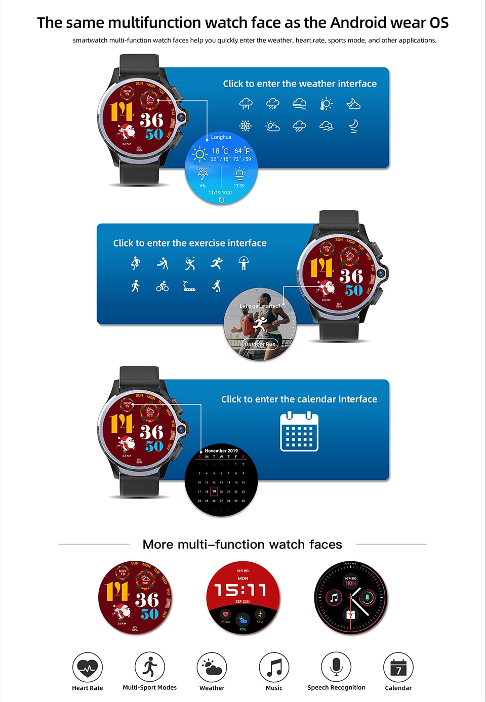 Colorful Bluetooth Smart Watch