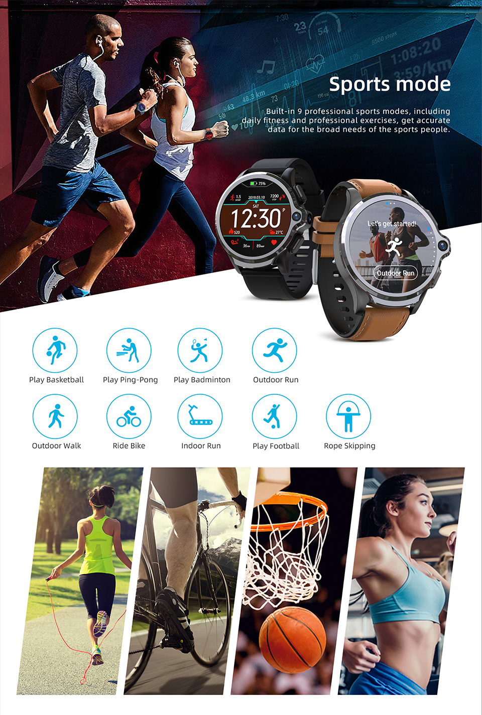 Colorful Bluetooth Smart Watch