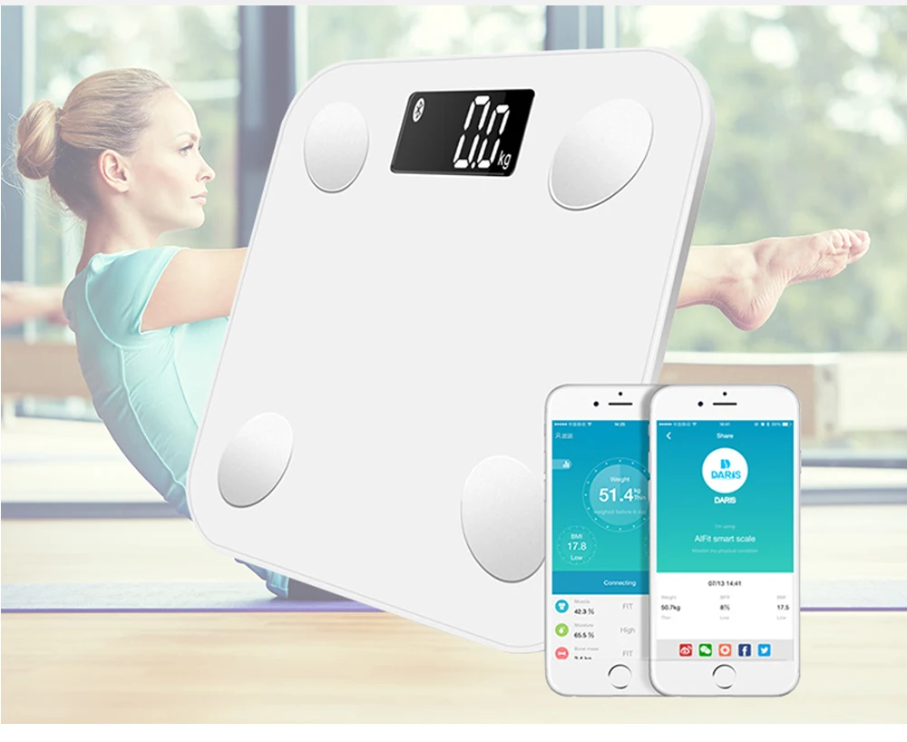 White Design Smart Bathroom Scale